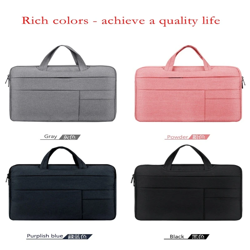 

Waterproof Laptop Bag 13/14/15.6 Inch Business Handbag Multifunctional Notebook Sleeve Case with Pockets Custom Logo