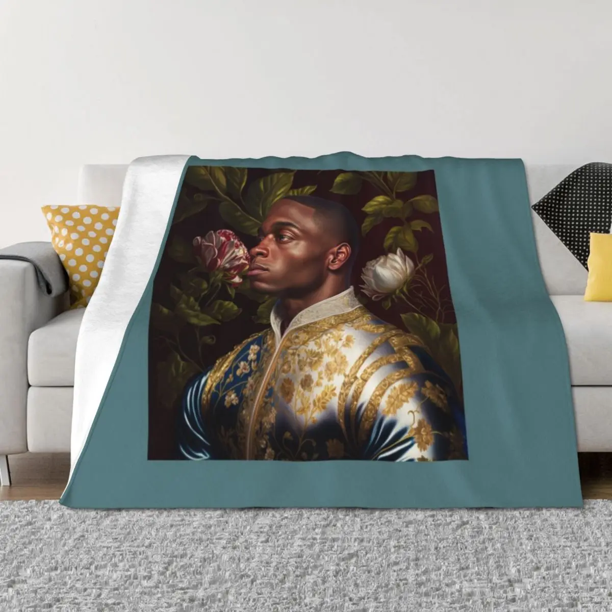 

Rising Kings Kehinde Wileys Visionary Throw Blanket Picnic christmas gifts Sofa Softest Blankets