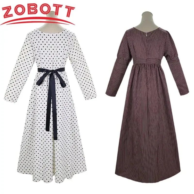 Sky05 Джейн Остин халат Новое женское средневековое викторианское ретро французское платье с квадратным воротником и длинными рукавами с высокой талией коричневый 99Ji *