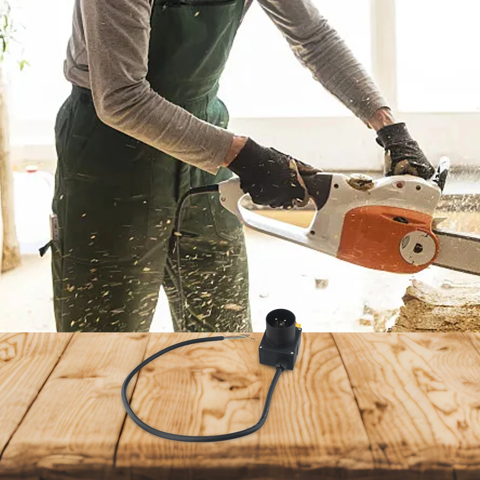 Log Splitter Switch Engineered for 250V Connections Offers Excellent Dust and Water Protection with IP54 Rating