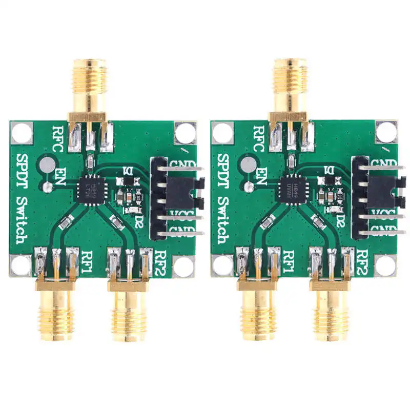 3‑5V RF Switch Module Single Pole Double Throw Board 50Ohms Input Output Impedance SMA Interface Tripod