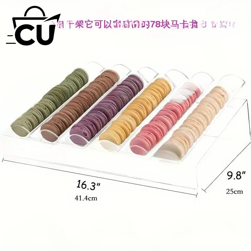 Minimalist Transparent Acrylic Dessert Display Stand Donut Biscuit Macaron Storage Tray Cake Pastry Rack