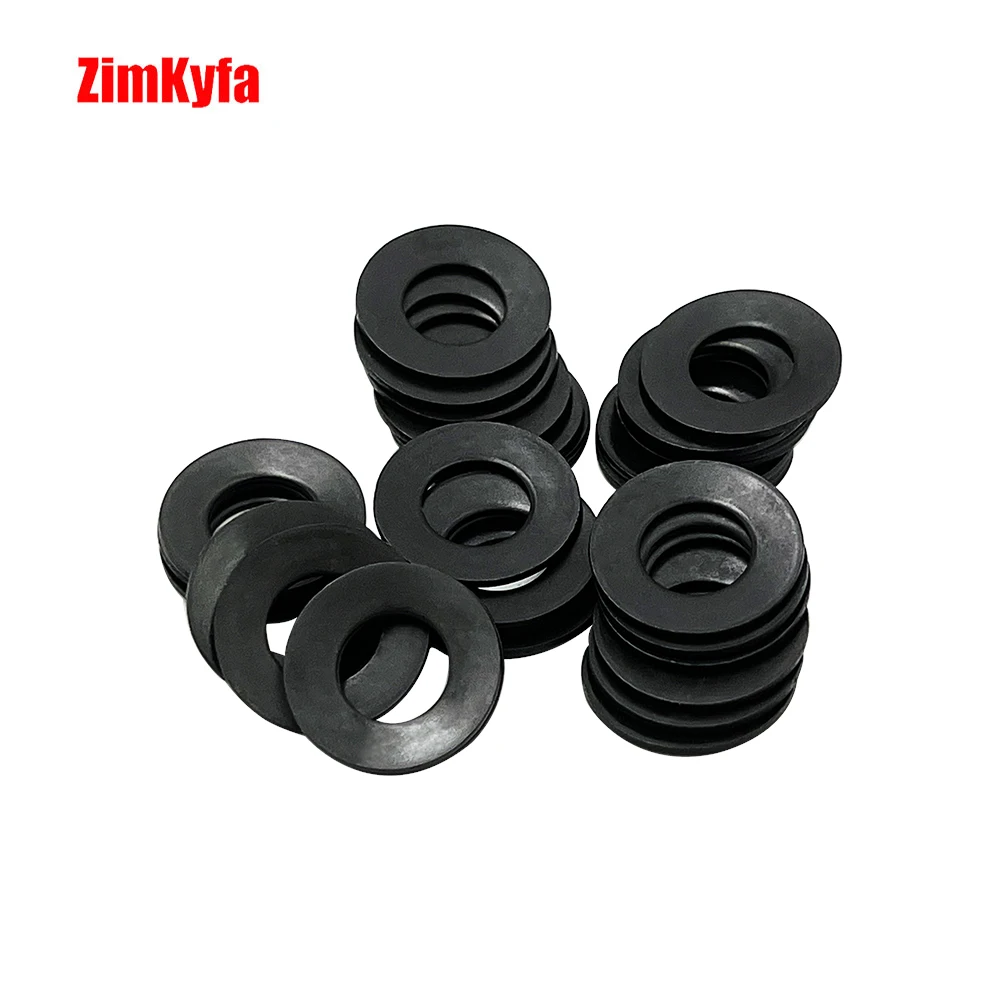 Stainless Belleville Disk Flat Spring Shim Spacer Washers OD16mm X ID 8.2mm,Thickness 0.9mm,0.1/0.2/0.3mm Black Silver 12PCS