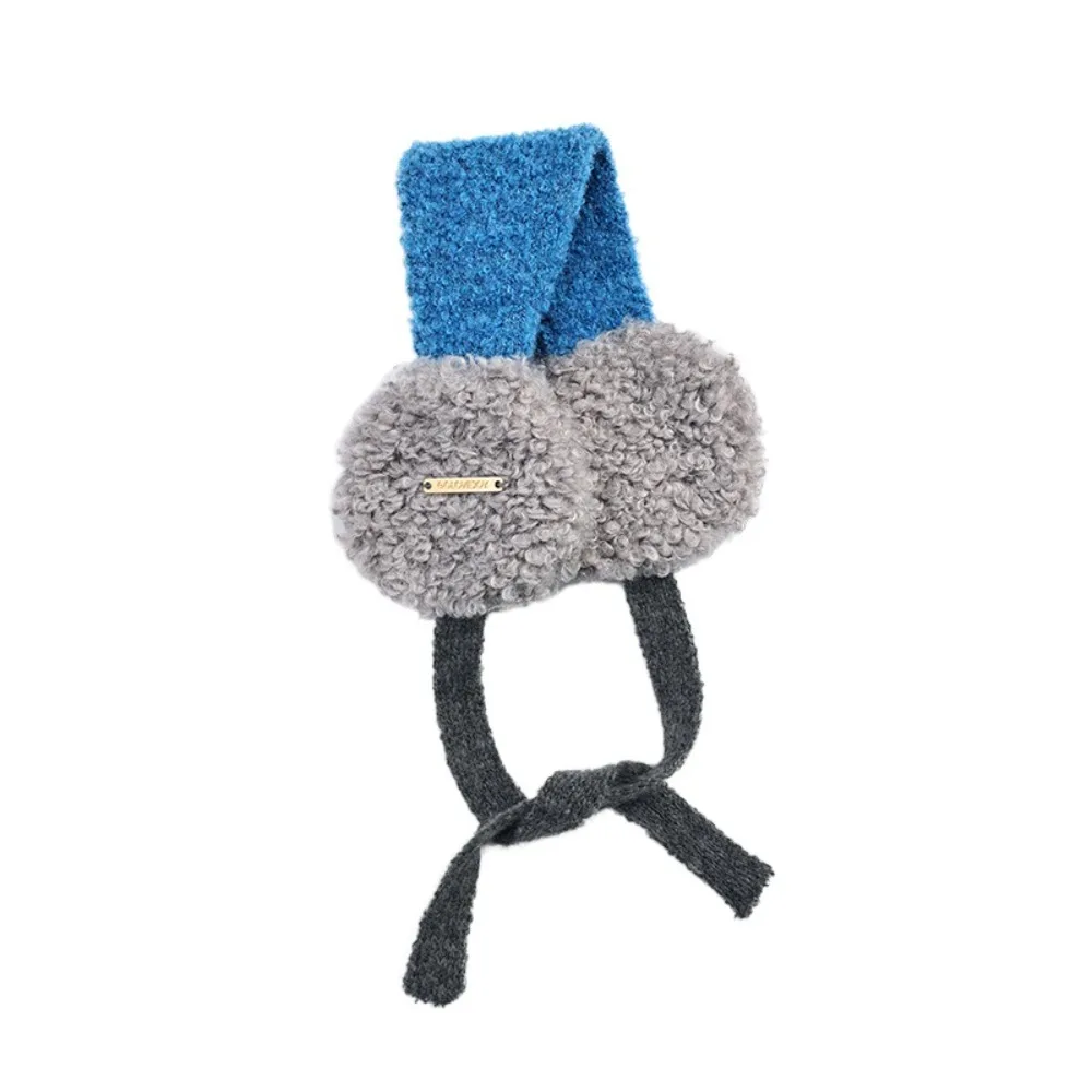

New Rolled Plush Earmuffs Color Matching Frostproof Ear Cover Warm Ear Protection Winter Outdoor