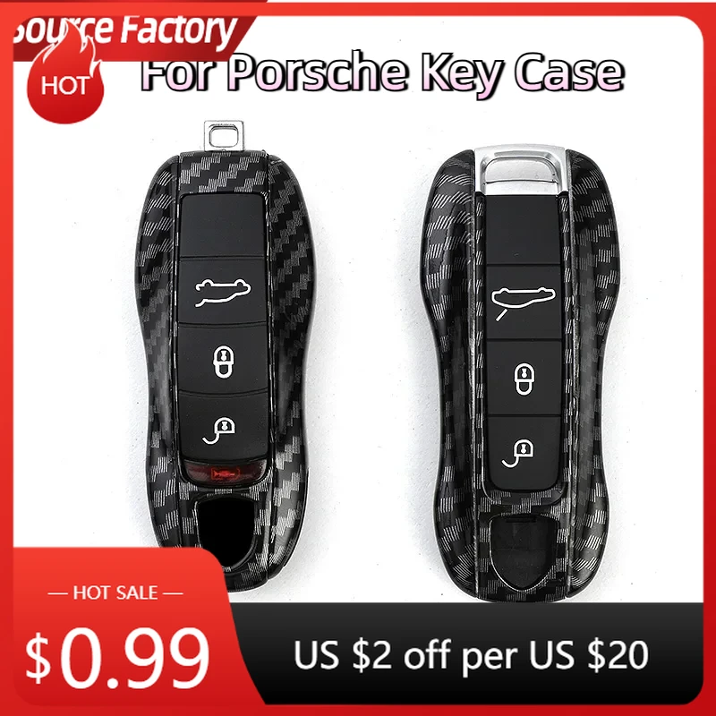 

Автомобильные наклейки для Porsche Boxster Cayman Panamera Cayenne 911, чехол для ключей от автомобиля 918 997 991, чехол для ключей из углеродного волокна, автомобильные аксессуары