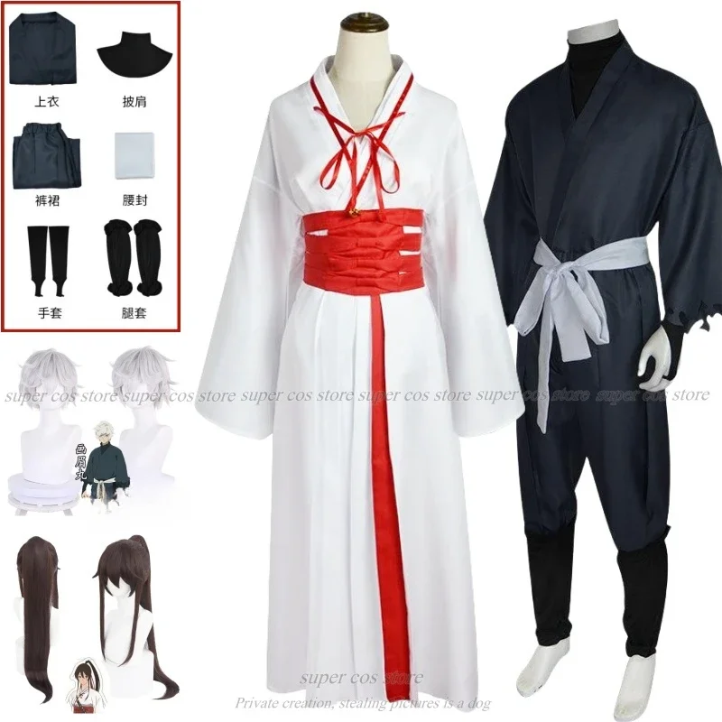 Hells Paradise Jigokuraku Cosplay Gabimaru Sagiri Yamada Asaemon Cosplay Wig Costume Uniform Full Set Halloween Carnival Clothes