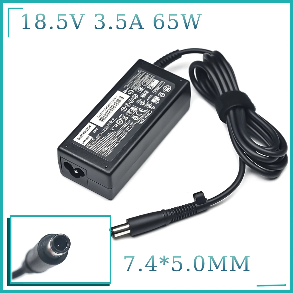 18.5V 3.5A 7.4*5.0mm 65W AC Laptop Adapter Charger For For HP Compaq pavilion G6 DV5 DV6 DV7 DV4 G50 G60 N193 CQ43 CQ32 CQ60CQ60