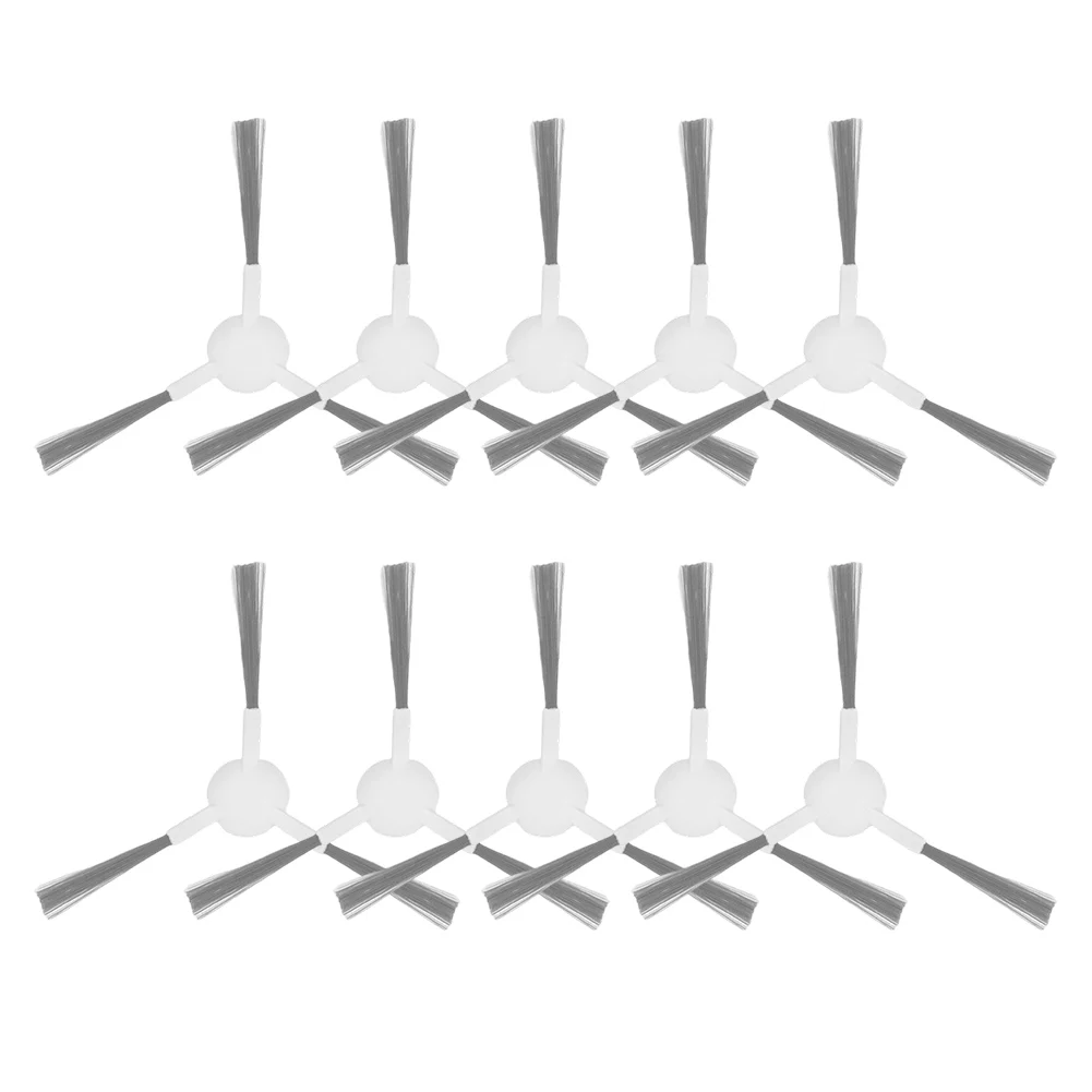 10 Piece Side Brush Replacement for DREAME S10 X10 X20 Robot Vacuum Cleaner Plastic Nylon Bristles for Edge Contact