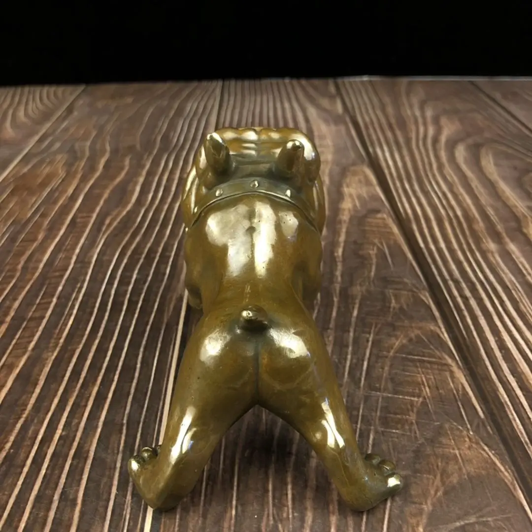 Wealth dog zodiac dog British bulldog Statue Sculpture Figurines Home Garden Decoration Statues For House