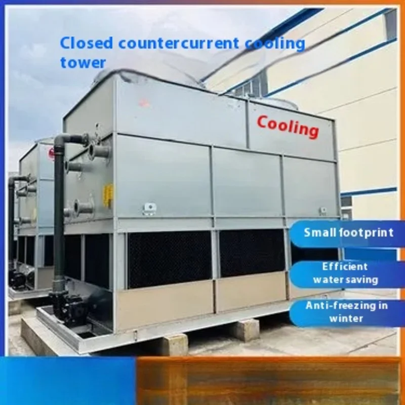 High Temperature Medium Cooling Water Saving Air Adiabatic Closed circuit cooling tower‌ Cross flow counter current square high-