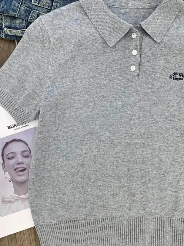 

Молодежный летний кардиган с отложным воротником размера плюс 300, мужской кардиган ort Sve, вязаный однотонный корейский Sle Retro Hon...