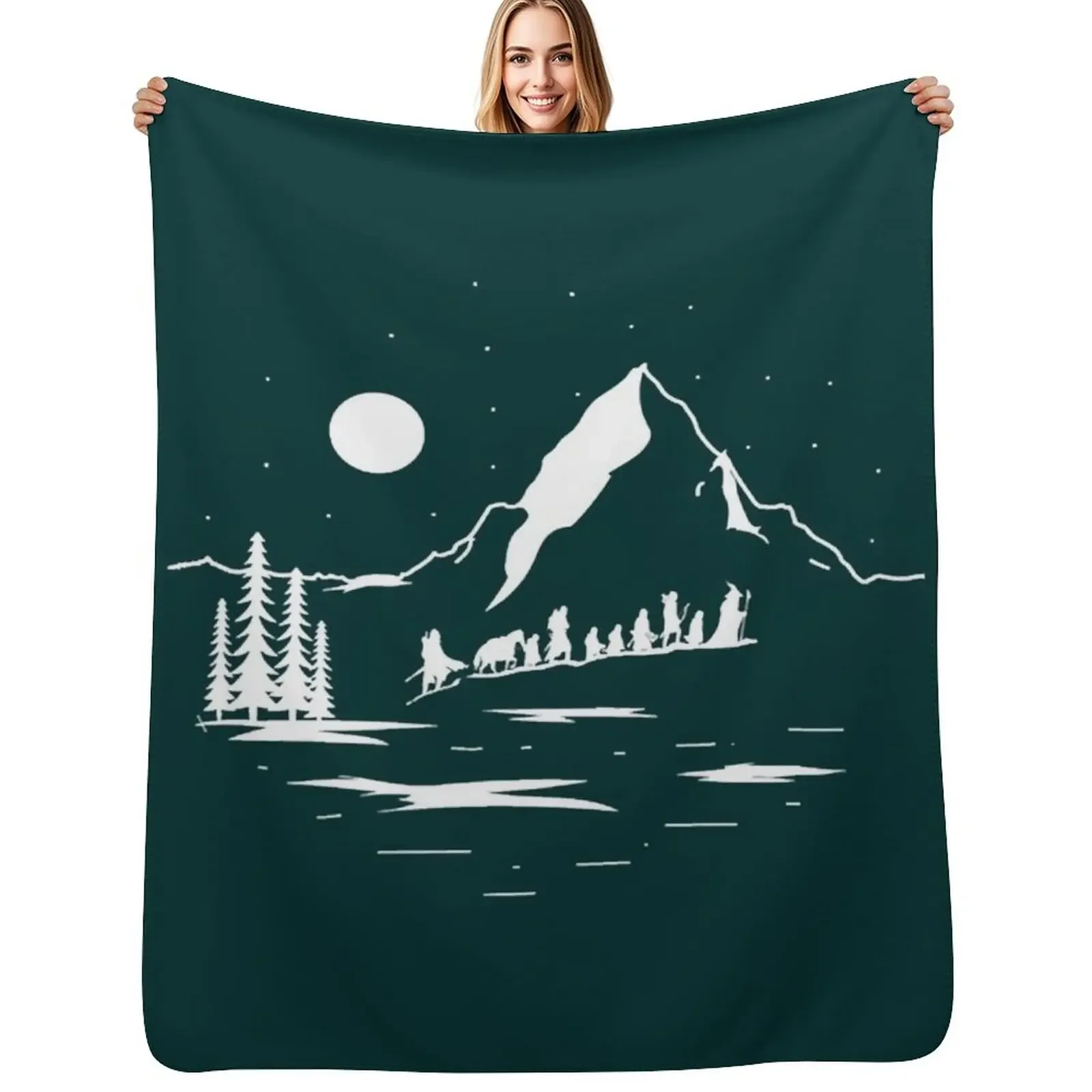 

Fellowship of the ring Throw Blanket Thermal christmas decoration bed plaid Blankets For Bed Blanket
