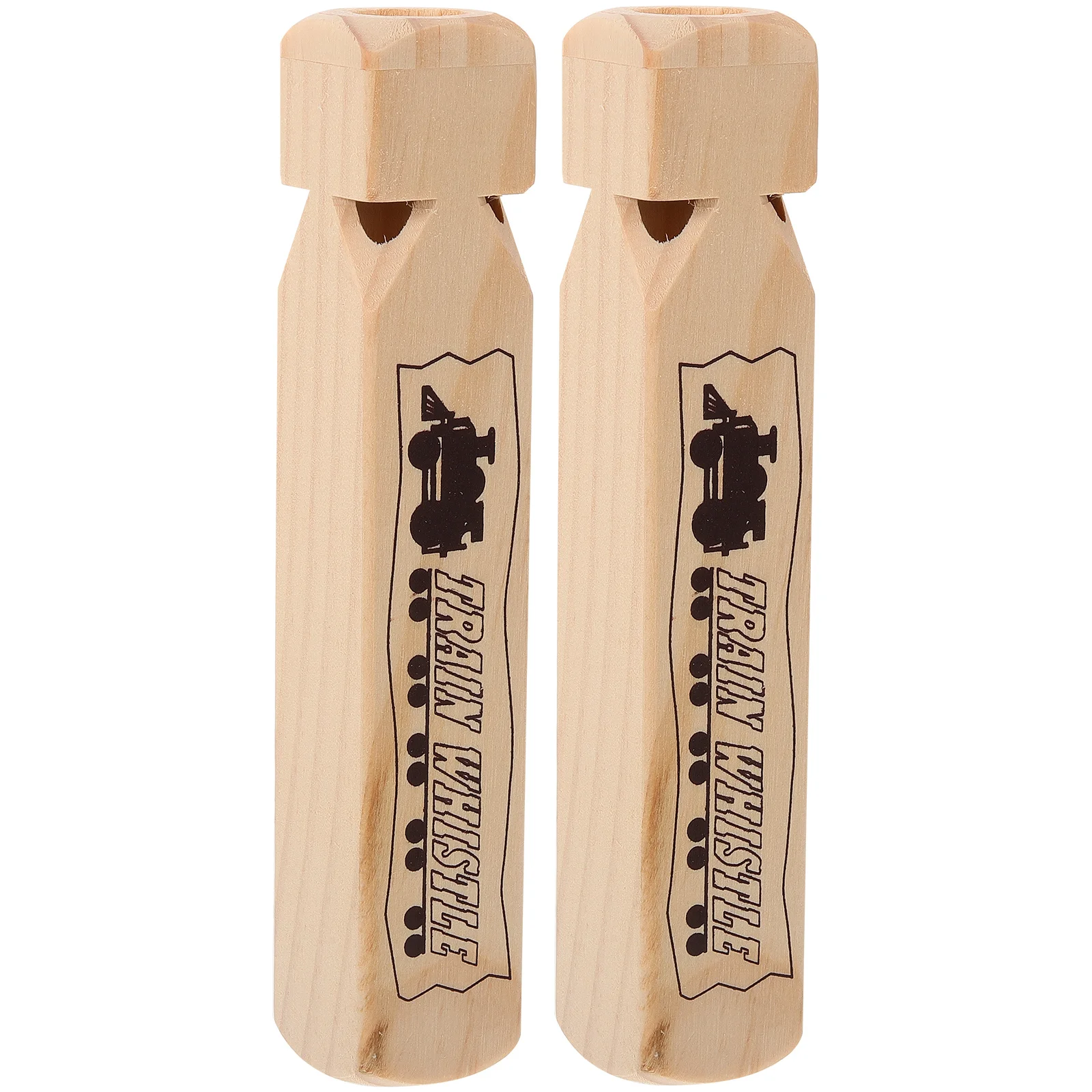 

2 Pcs Wooden Whistle Creative Puzzle for Wind Instruments Bamboo Child