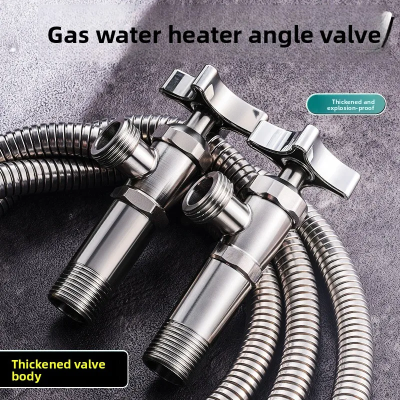 304 Stainless Steel Angle Valve Heavy Duty Water Stop Valve 1/2