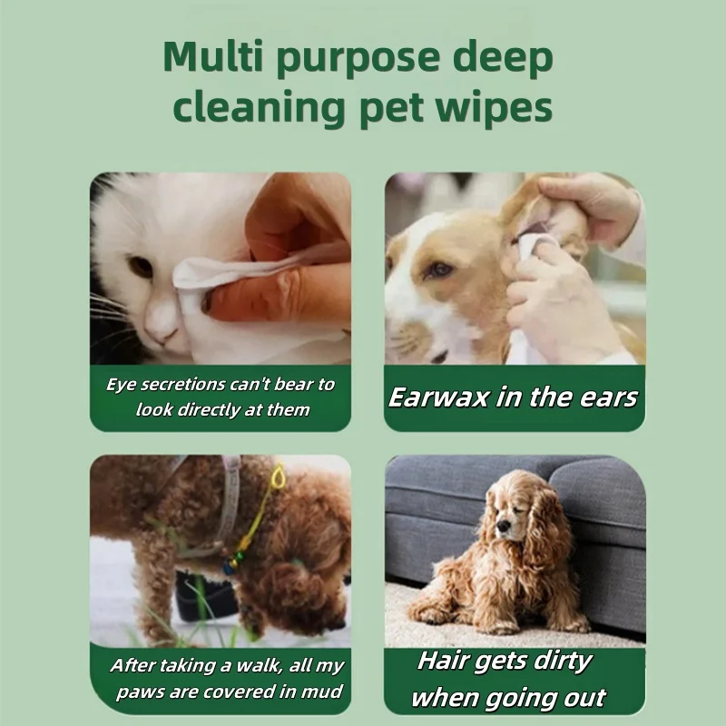 Pet Wipes 100 Free Tier Cat And Dog Cleaning Wipes Fragrance Free Alcohol Free Bleach Free Fluorescent Agent