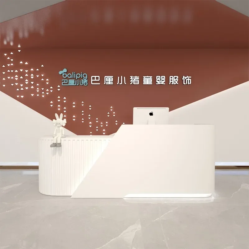 

Красота Современная стойка регистрации Подиум Белая кафедра Простая стойка регистрации Органайзеры для ресторана и салона Mostrador Уникальная мебель