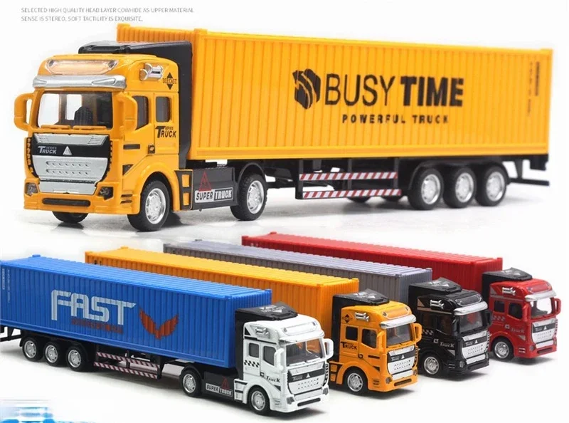 1/48 Big Size Container Truck Removable Windup Toy Children Gift