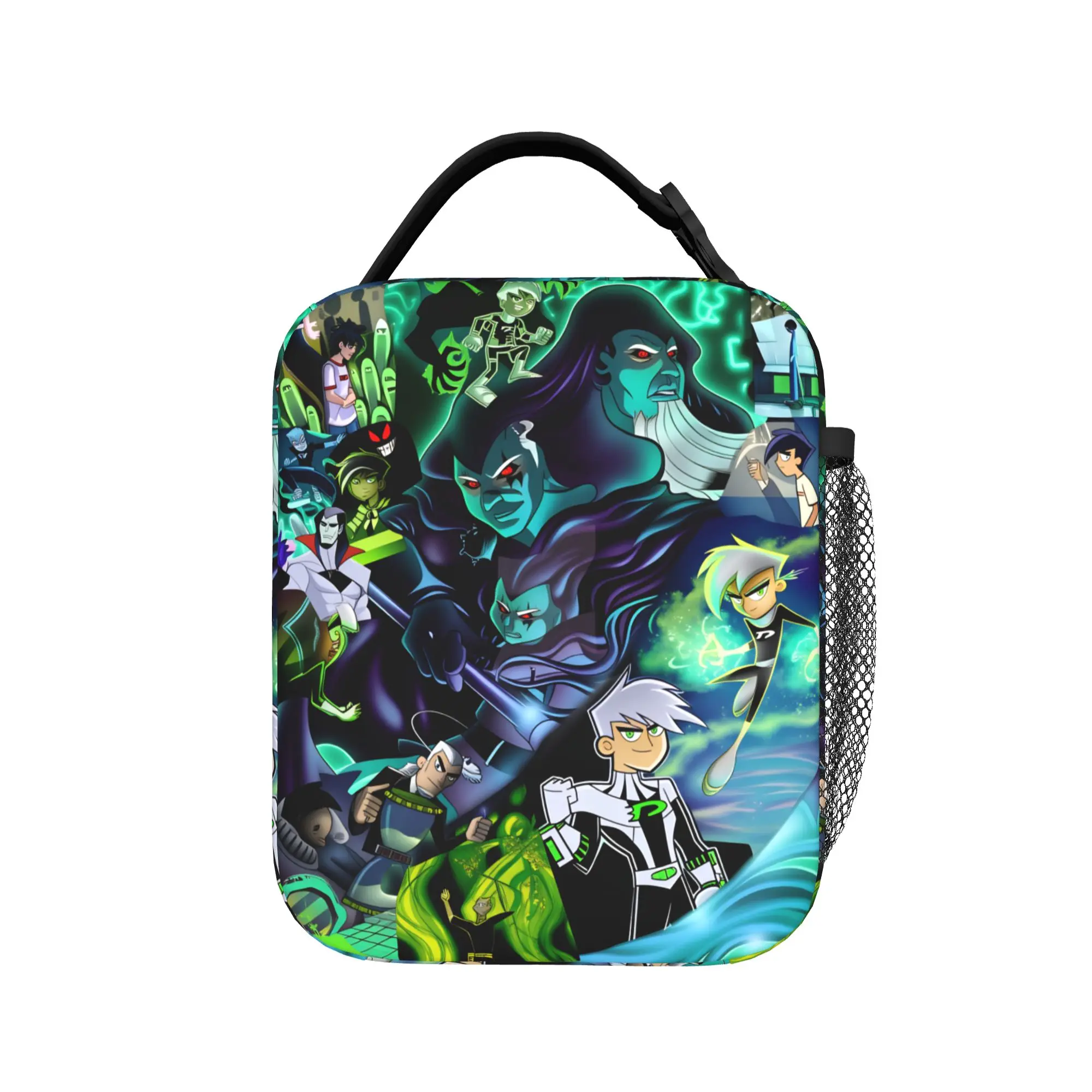 Danny Phantom Lunch Bag  Casual Lunch Box For Child Office Convenient Cooler Bag Waterproof Print Thermal Tote Handbags