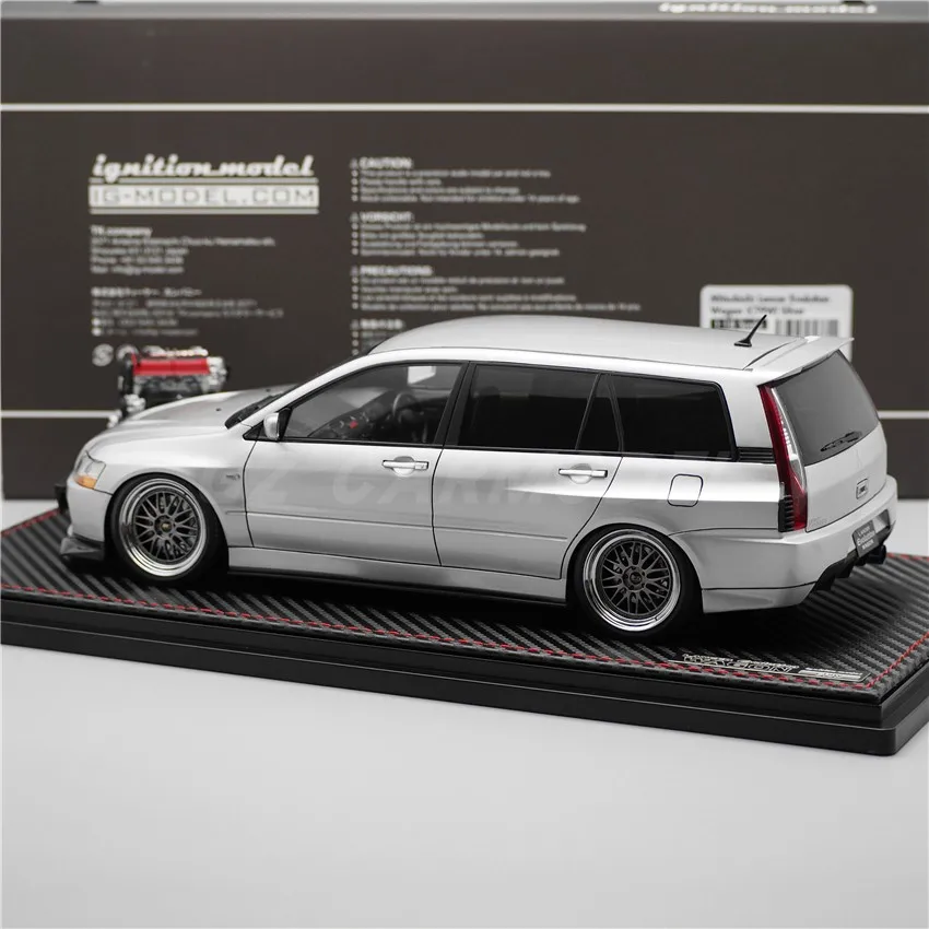 IG 1:18 Lancer Evo lution CT9W motor plateado 4G63 JDM simulación Edición limitada resina Metal estático coche modelo juguete para regalo
