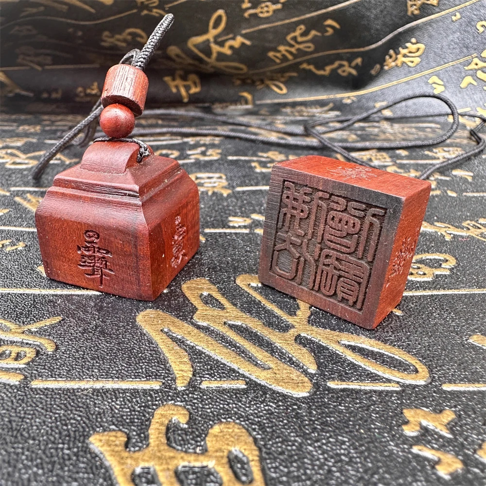 Jujube wood, Buddhist Three Treasures Seal, Buddhist Dharma Monk's Treasure pendant