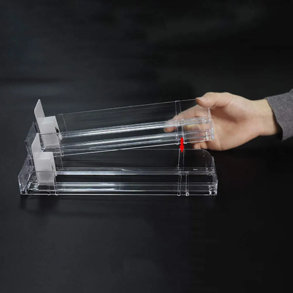 

3pcs Automatic Pusher Display Rack Shop Cigarette Showcase 28cm10 Clear Stand Store Case Holder Shop Accessories