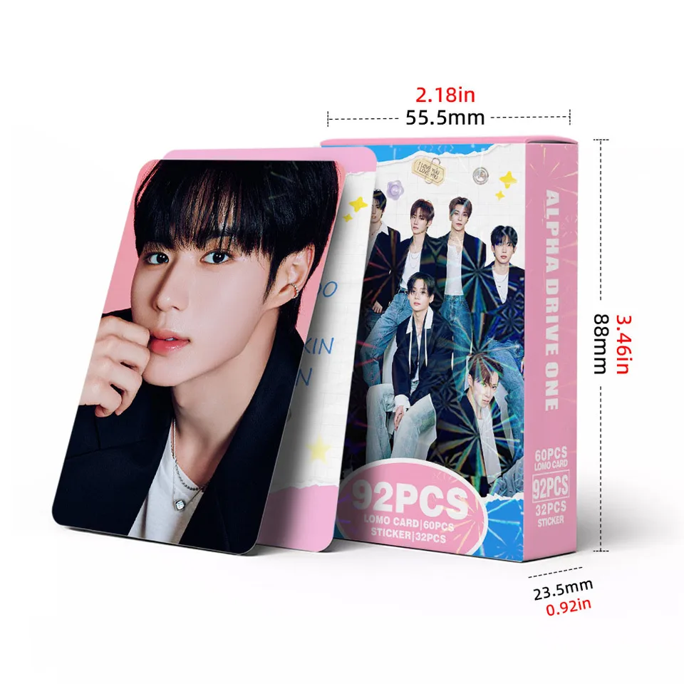 92Pcs/Set ALD1 Korean Style Lomo Cards Stickers Alpha Drive One