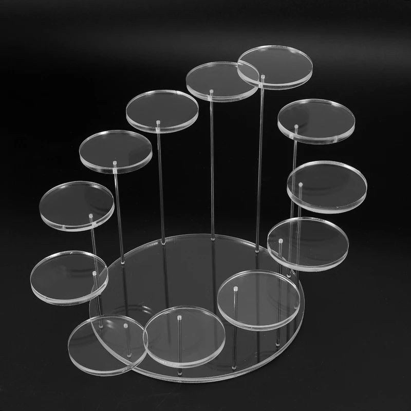 Display stand 2Pcs Round Acrylic Cupcake Stand-Premium Cupcake Holder, Cupcake Display Stand Dessert Stand