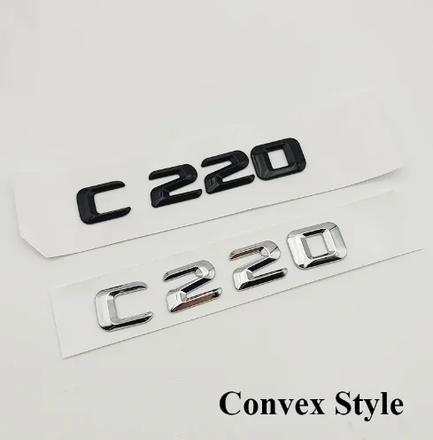 ABS 3D Chrome huruf mobil belakang bagasi lencana stiker Bluetooth C220 CDI lambang Logo untuk Mercedes C220 W204 W205 W203 aksesoris