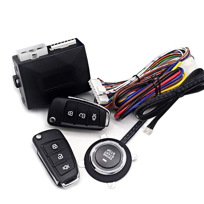 

Universal Car Alarm with Autostart Intelligent Ignition System Remote with Stop Button for Cars Engines