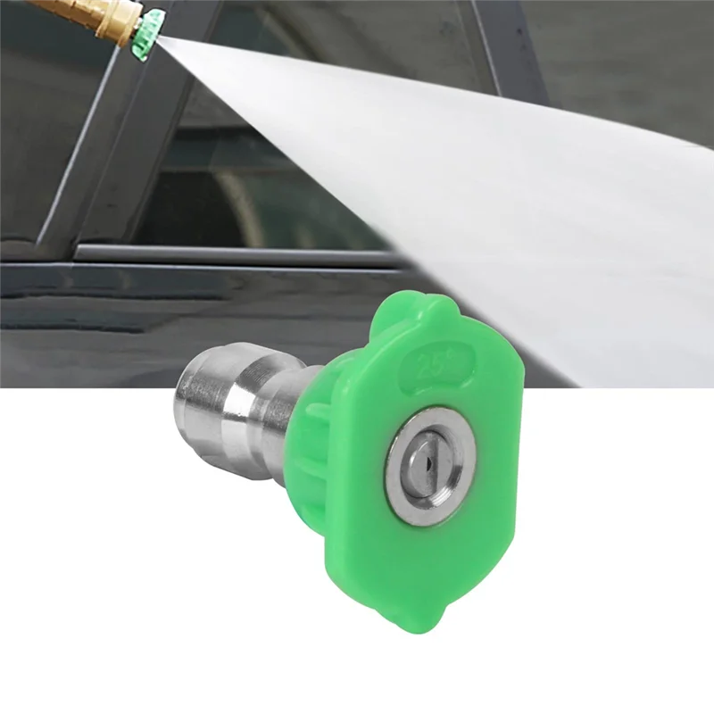 Lavadora De Pressão Bico De Pulverização Conjunto De Ponta, Bico De Pulverizador De Substituição Dicas Para Lavadoras De Pressão Acessórios, Verde, 5 Pacote