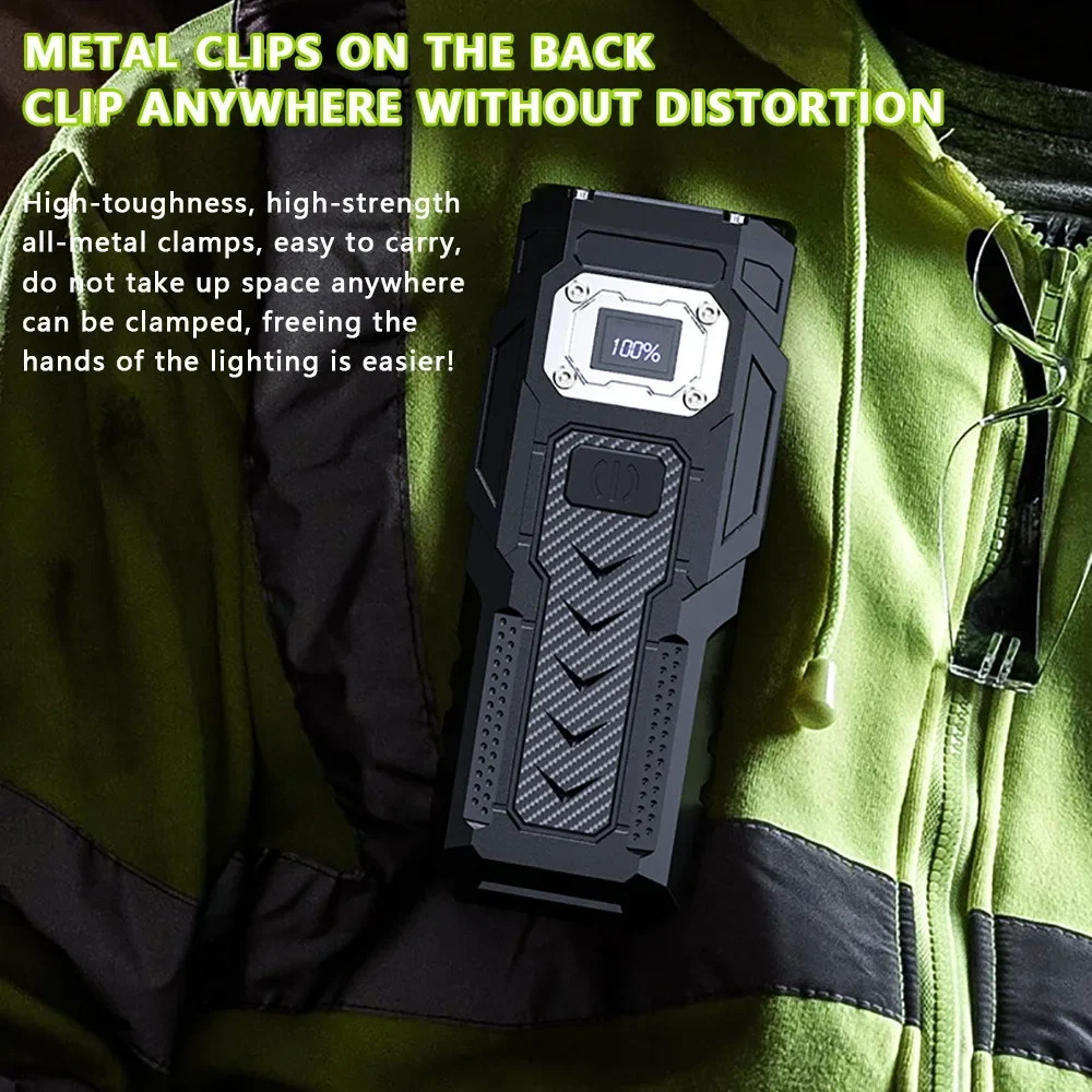 Super Bright Powerful Flashlight 8 LED With Tail Magnetic COB Side Light Strong High Power Camping Emergencies Searchlight Torch image 3