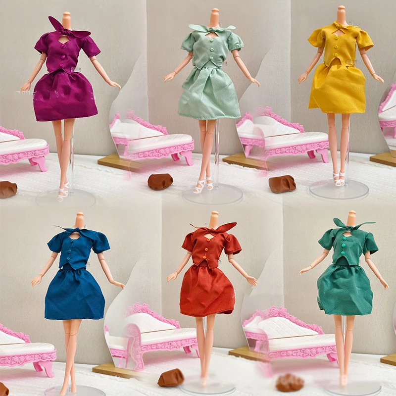 

Новая одежда для кукол 30 см, модный литературный комплект, топ принцессы для девочек + юбка, одежда, аксессуары для одежды принцессы для кукольной одежды 1/6