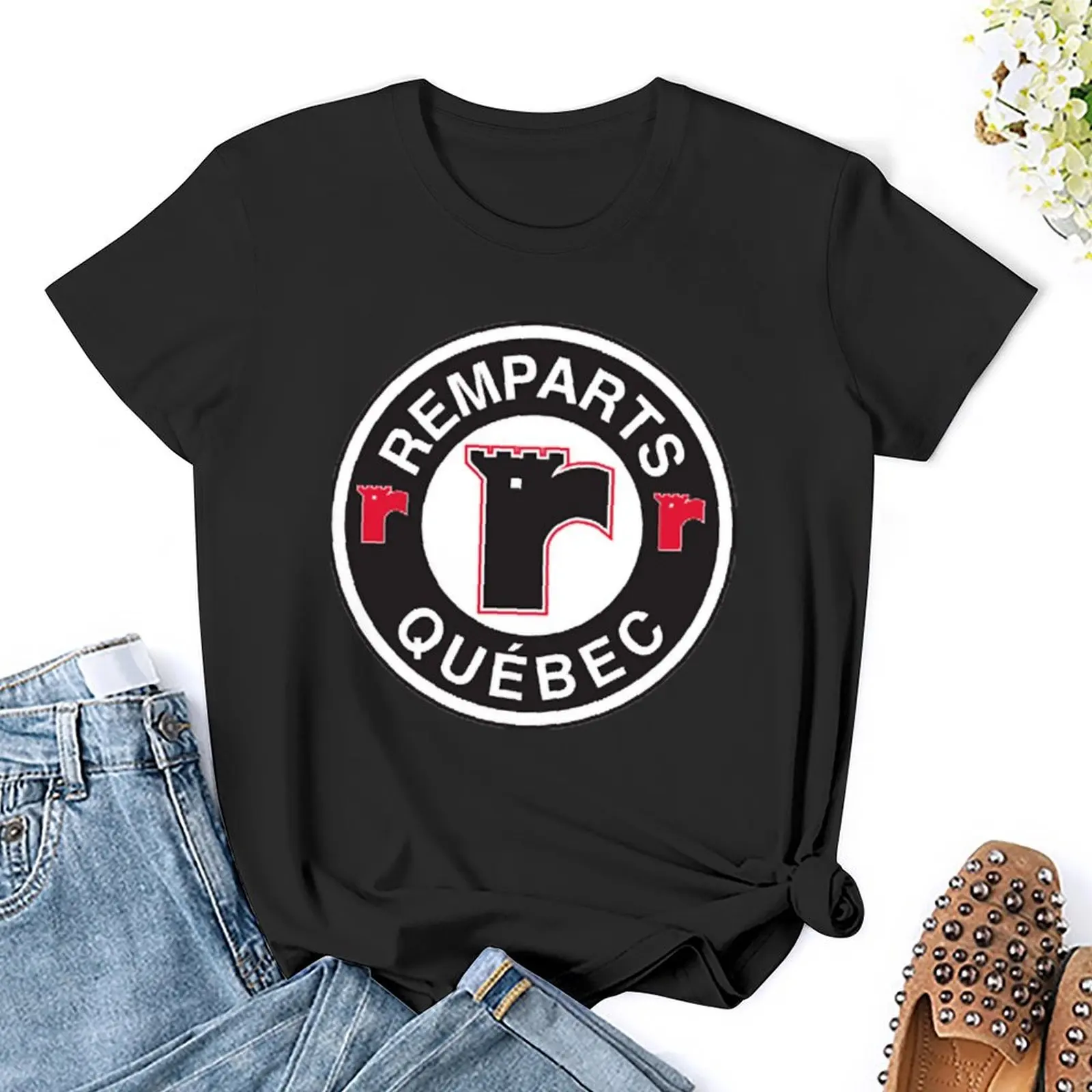 Quebec Reparts Logo T-Shirt Sweat Graphics T-Shirt Jurk Voor Vrouwen Plus Size Sexy