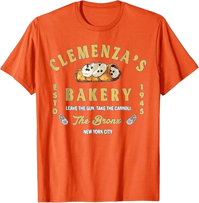Clemenza Bakery Food Lustiges T-Shirt Y2k Foodie Grafik-Bekleidung Neuartiges Geschenk Personalisierte passende Familienkleidung Baumwollmode – Detail 6