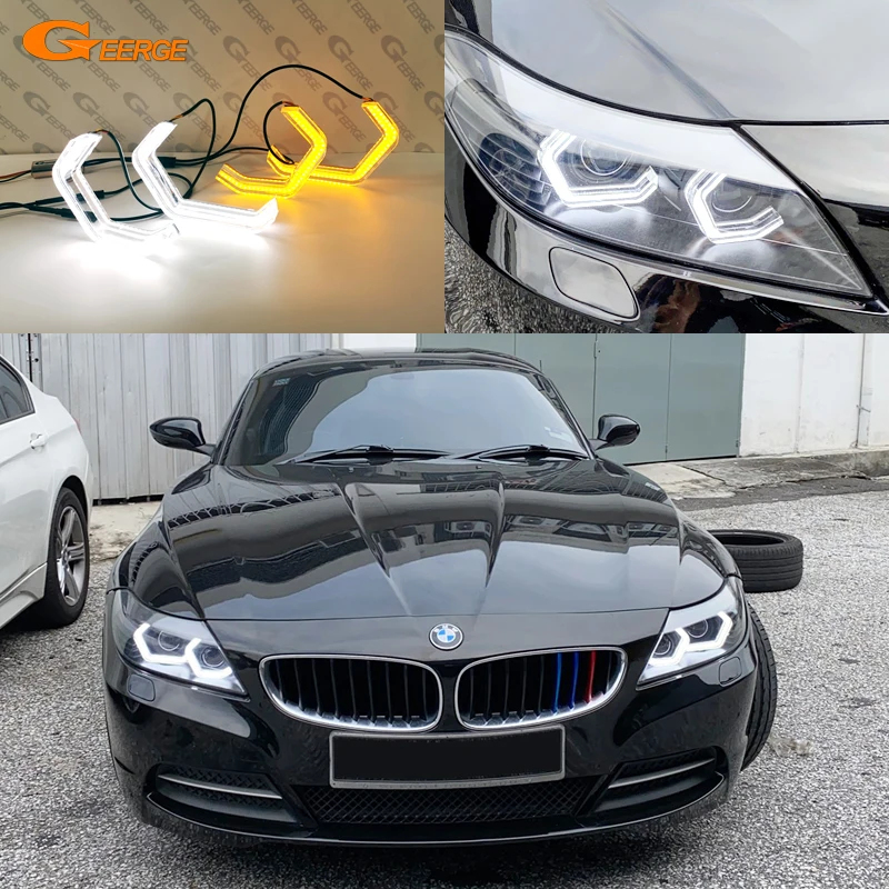 

For BMW Z4 E89 2009 2010 2011 2012 2013 2014 2015 2016 Day Light Crystal Concept M4 Iconic Style Led Angel Eyes Kit Halo Rings