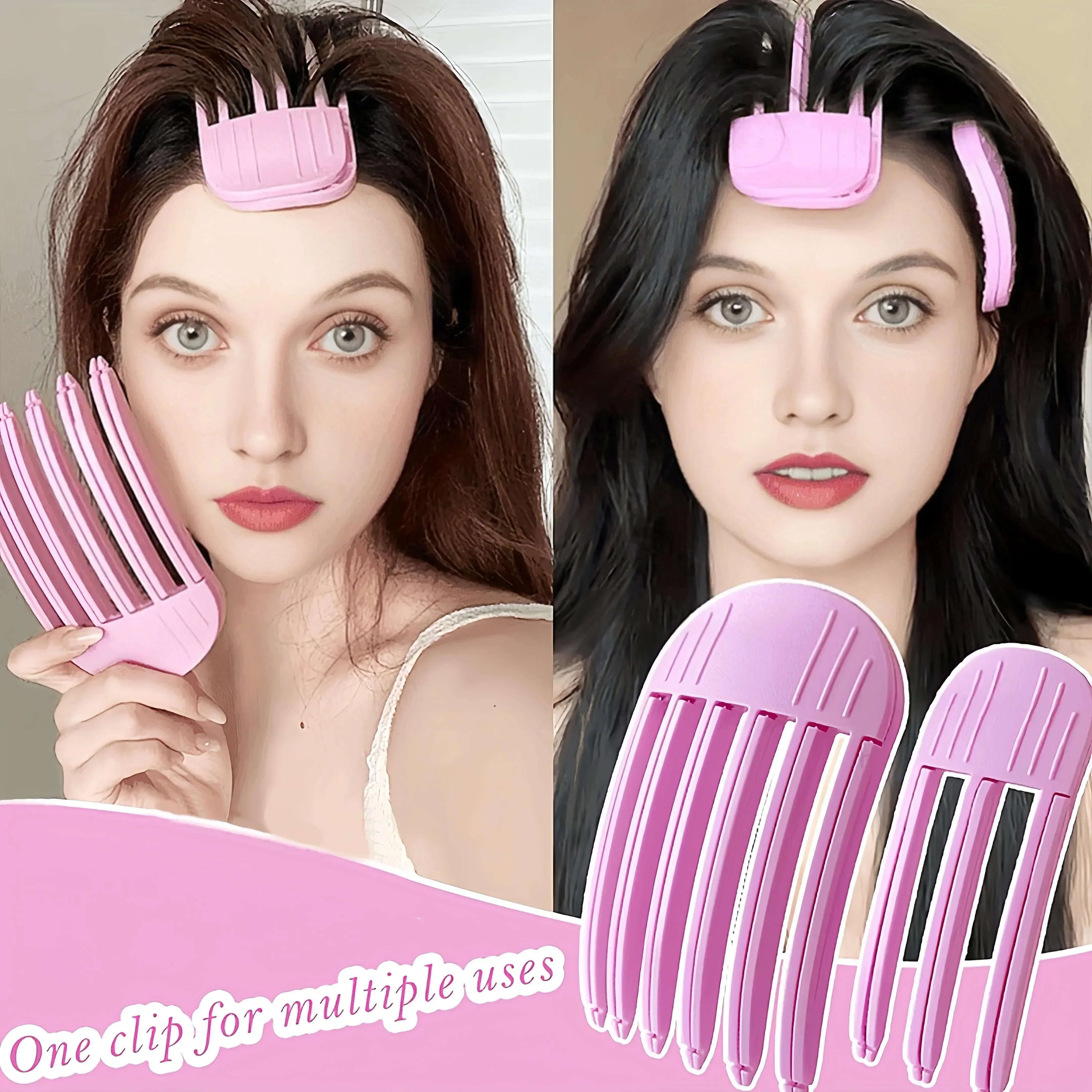 3/6Teeth Fluffy Hair Roots Clips Comb Lazy Hair Top Styling Curling Barrel Portable Korean Hairs Clip Volume Wind Sculpting Comb