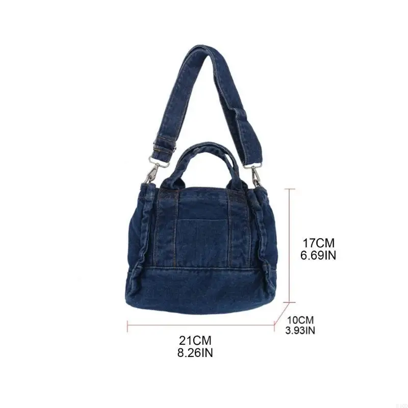 340D Multifunction Jeans Bags Women Crossbody Bags with Tote Bag Casual Lightweight Convenient