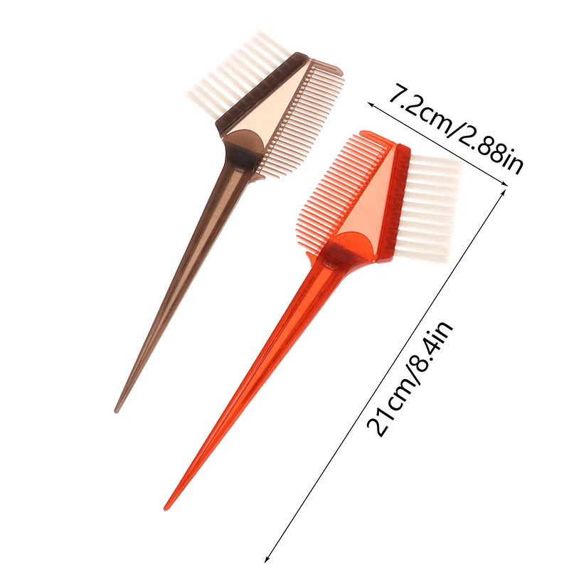 فرشاة شعر على الوجهين ، أداة صبغ ، مشط احترافي لتصفيف الشعر ، ملحقات صالون حلاقة ذاتية الصنع ، 1 تلوين