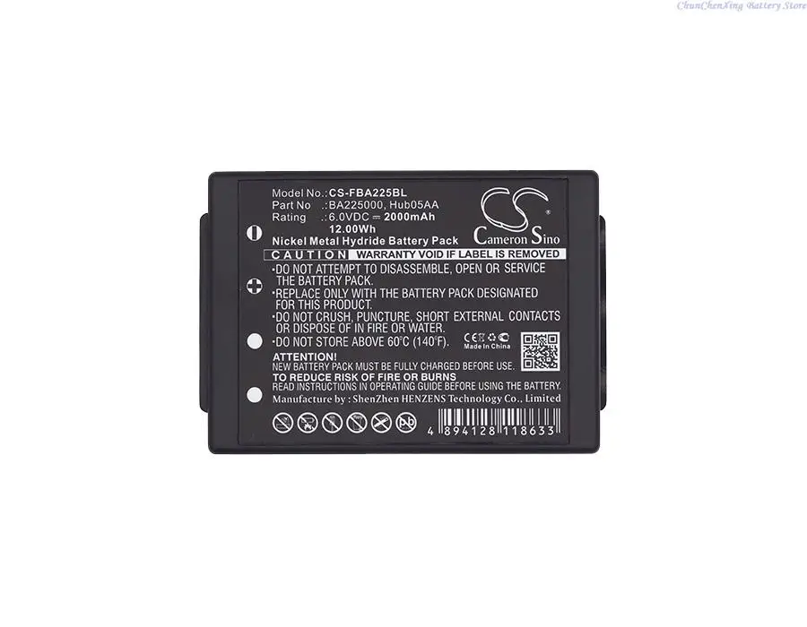 Cameron Sino 2000mAh Battery BA205000 for HBC Linus 6, Radiomatic Eco, Spectrum 1, Spectrum 2, Spectrum A, Spectrum B, Technos