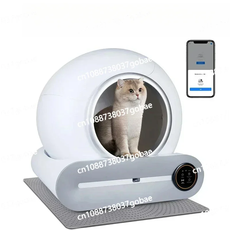 Automatic Box, Self Cleaning, App Control, Pet Toilet, Litter Tray, Ionic Deodorizer, Arenero Gato, 65L