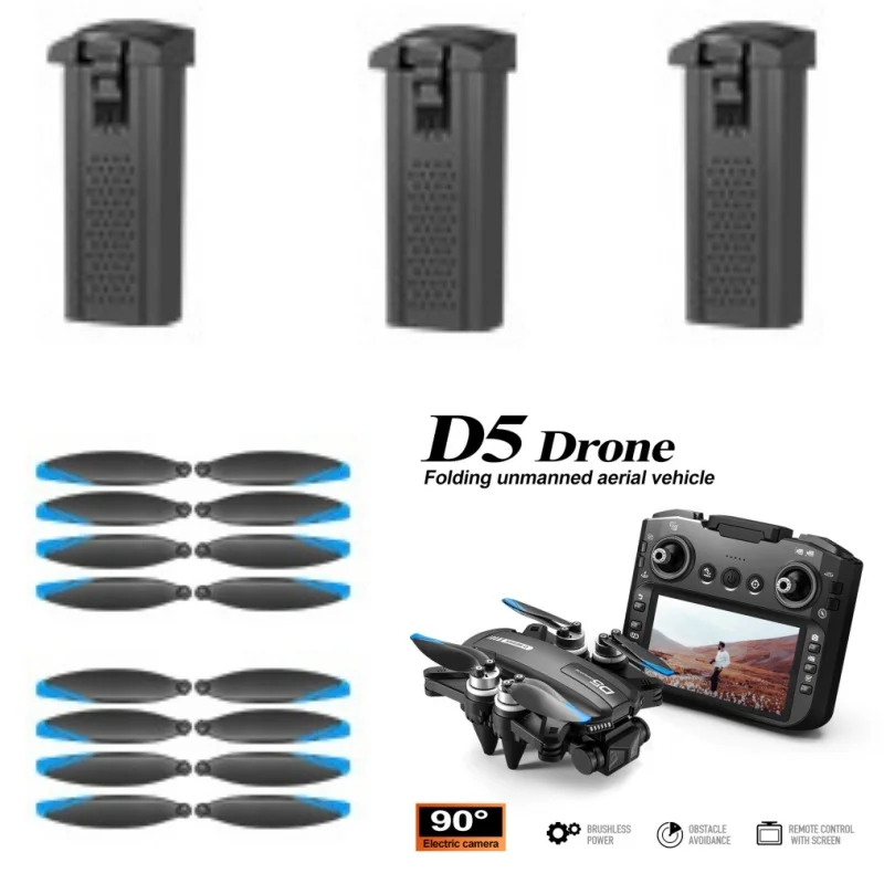 3.7V 1200MAH Battery For D5 Drone Battery Propeller D5 Screen Drone D5 Drone Battery Blades D5 Dron Parts Toys Gift