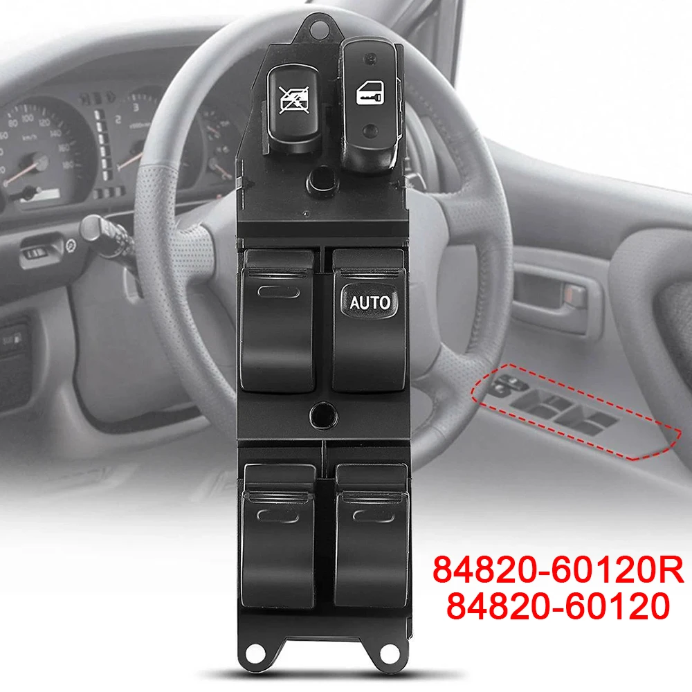 

Автомобильный правый передний главный электрический переключатель стеклоподъемника 84820-60120R 84820-60120 для Toyota Land Cruiser 100 Series 1998-2002