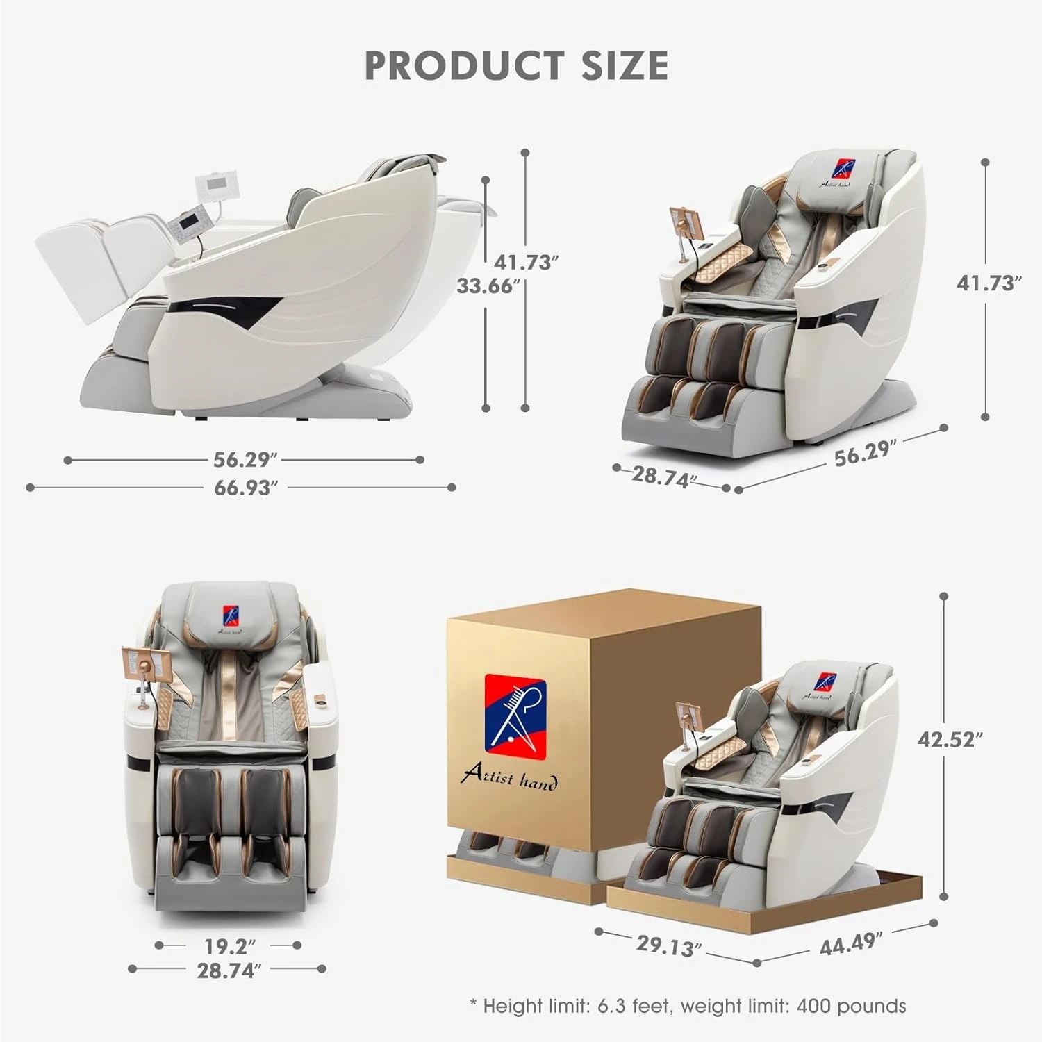 Wholesale High-quality Reclining Massage Chair Full-body Hip Massage Chair with Controller Stylish Most Popular Massage Chair