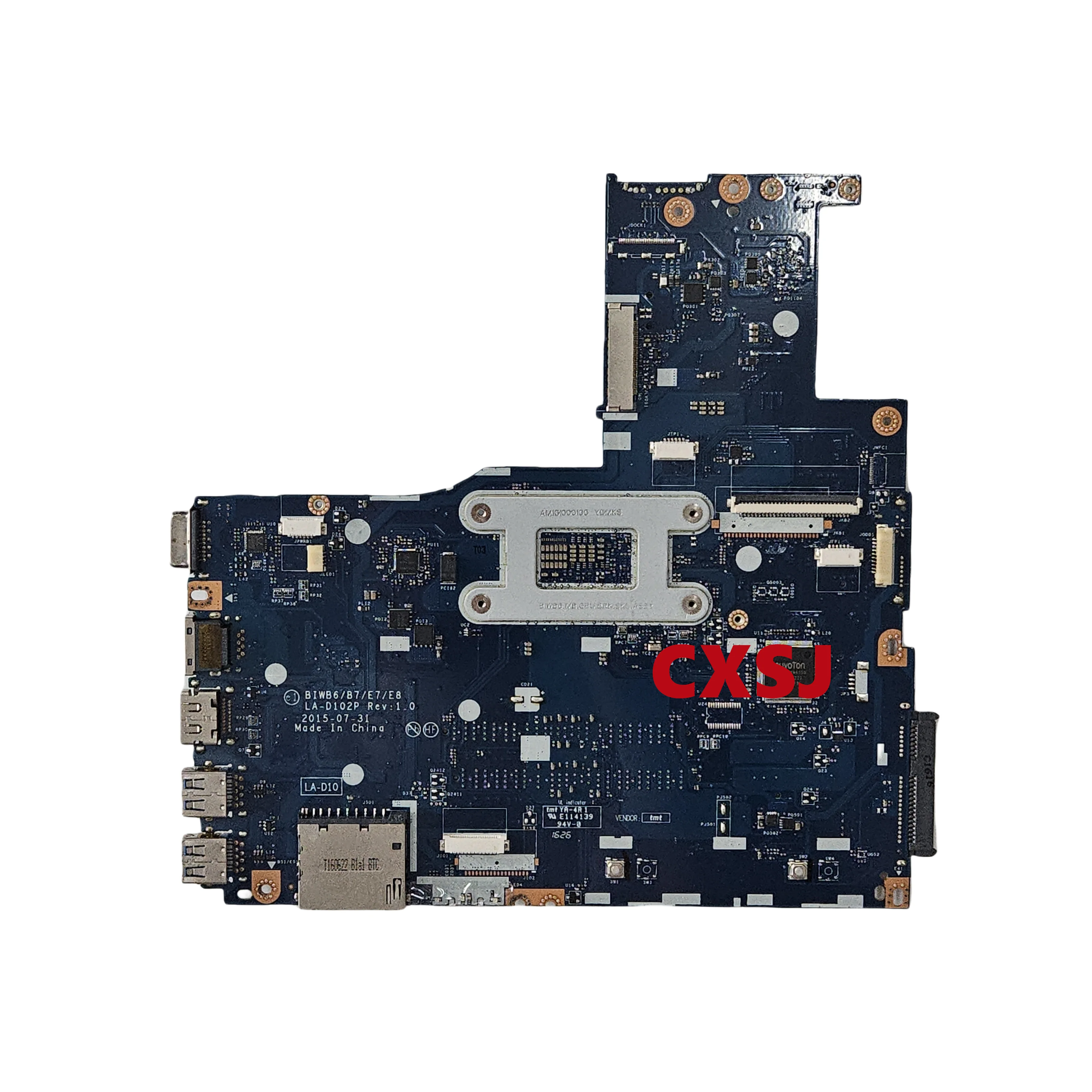 For Lenovo Ideapad B51-80 Laptop Motherboard LA-D102P With I5-6200U CPU DDR3L FRU:5B20K57363 100% Fully Tested