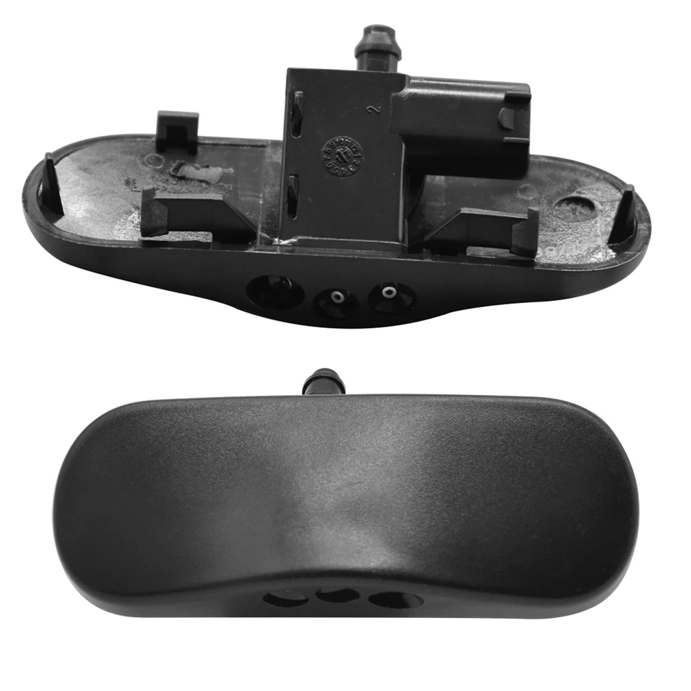 2pcs Water Nozzle Stable ABS Canopy Water Nozzle Material Windshield Washer Wide Compatibility for Car Accessories