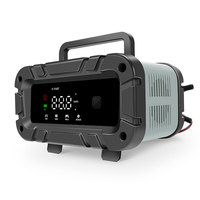 Intelligent Car and Motorcycle Battery Charger, Large Colorful Digital Display with Carrying Handle