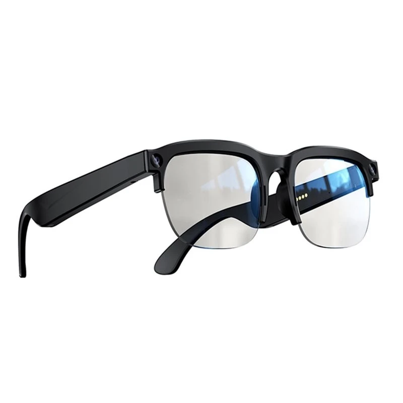 A55T Smart AI Glasses With Camera Bluetooth AI Translation Functionality Anti-Blue Light AI Glasses Call/Conference Recording