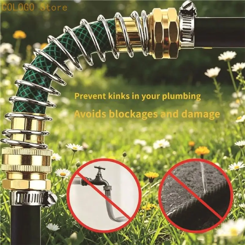 Anti Kink Garden Hose Spring Protector Flexible Water Pipe Extension For Lawn Car Washing Watering And Outdoor Use D0LD