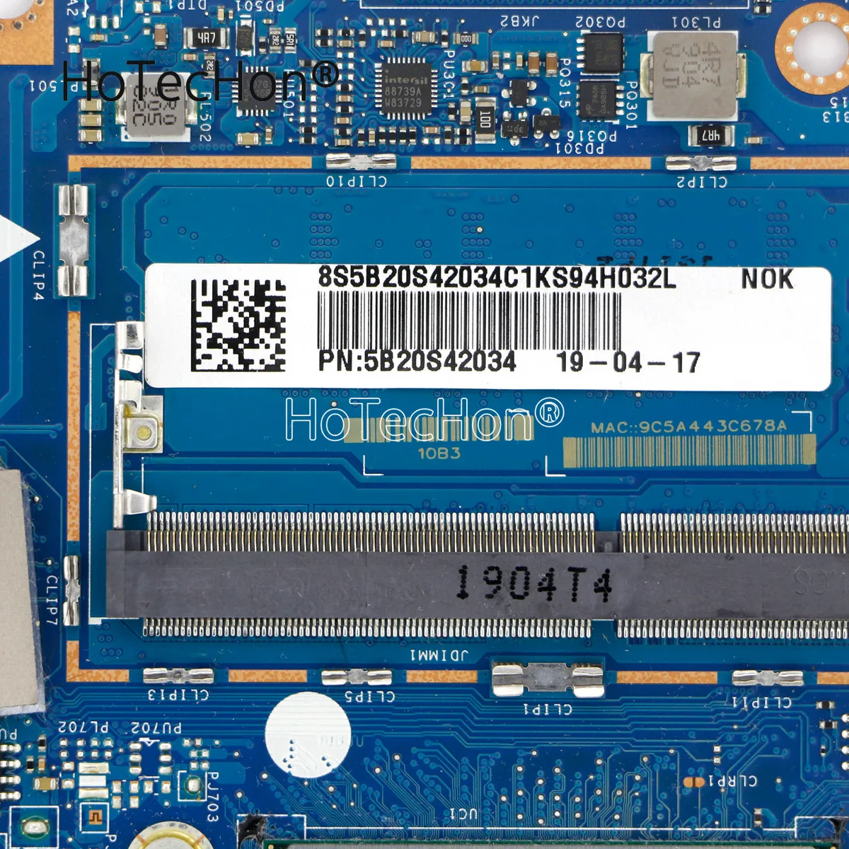 Imagem -03 - Placa-mãe La-h101p w I38145u para Lenovo Ideapad S34015iwl 81n8 5b20s42034-uma