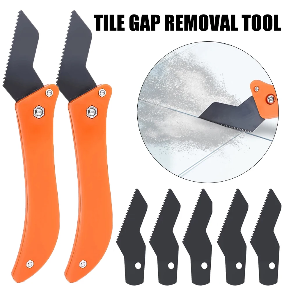 5/1PC Professional Floor Tile Gap Removal Tool Tungsten Steel Hook Knife Old Mortar Cleaning Cleaner Construction Hand Tools Set